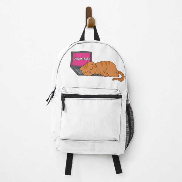 Item preview, Overworked Cat Laptop designed and sold by wingoo22.