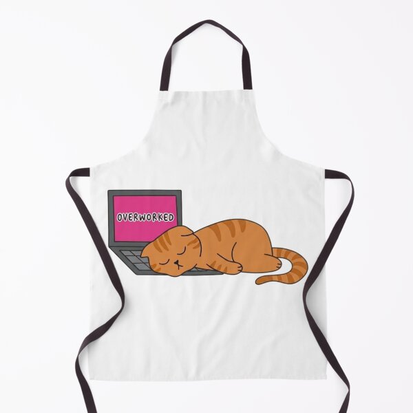 Item preview, Overworked Cat Laptop designed and sold by wingoo22.