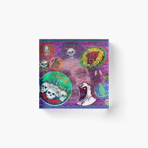 Item preview, collage 90's pog death design  designed and sold by retro_hobbie_shop.