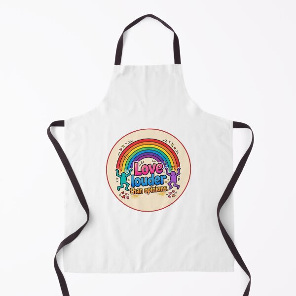 Item preview, Love Louder Than Opinions Pride Sticker - Retro Rainbow Graphic designed and sold by NotSoSubtleRosiePeas.
