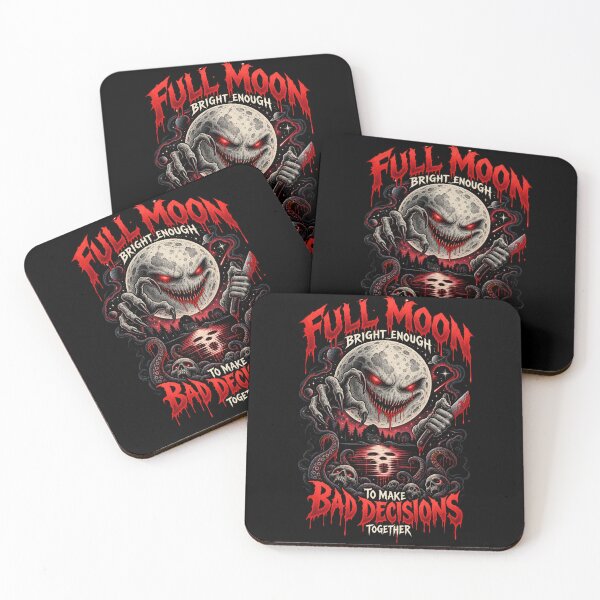Item preview, Full Moon Bad Decisions - Horror night designed and sold by SidTastic .