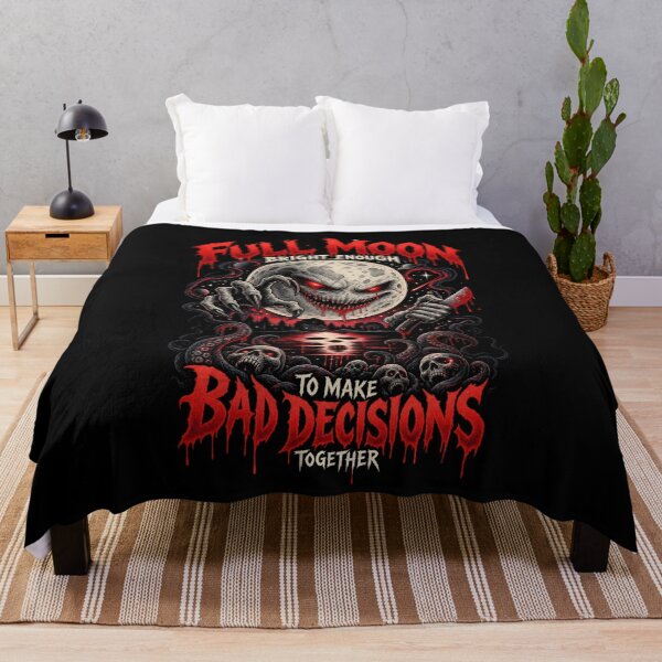 Item preview, Full Moon Bad Decisions - Horror night designed and sold by SidTastic .