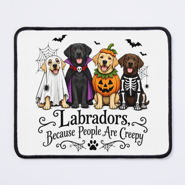 Item preview, Labradors Because People are Creepy Halloween Dogs Costume designed and sold by Nannythenimfa.