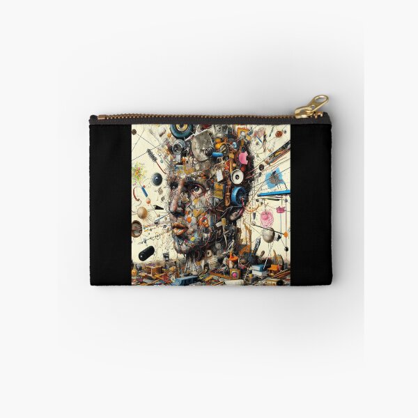 Item preview, Eclectic Arte Povera Portrait designed and sold by ArtisticWild.