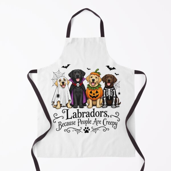 Item preview, Labradors Because People are Creepy Halloween Dogs Costume designed and sold by Nannythenimfa.