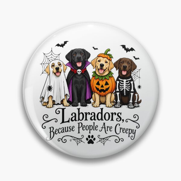 Item preview, Labradors Because People are Creepy Halloween Dogs Costume designed and sold by Nannythenimfa.