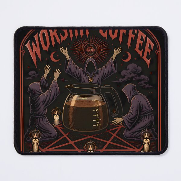 Item preview, Worship Coffee The Dark Lord Cult Design designed and sold by 4Titik.