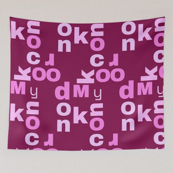 Item preview, Knock On My Door – Pink Abstract Letter Chaos Art designed and sold by Knock on my door.