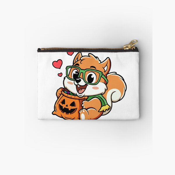 Item preview, Cute Squirrel with Halloween Pumpkin designed and sold by mex-art.