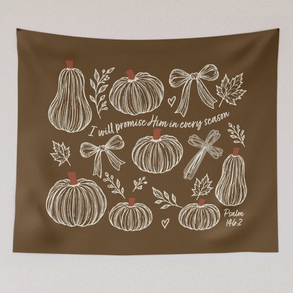 Item preview, Christian Pumpkin Fall Shirt I Will Praise Him in Every Season Thanksgiving Faith Tee designed and sold by LessIsLoud.