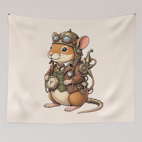 Item preview, Steampunk Mouse – Cute Mechanical Inventor designed and sold by SweetLilith.