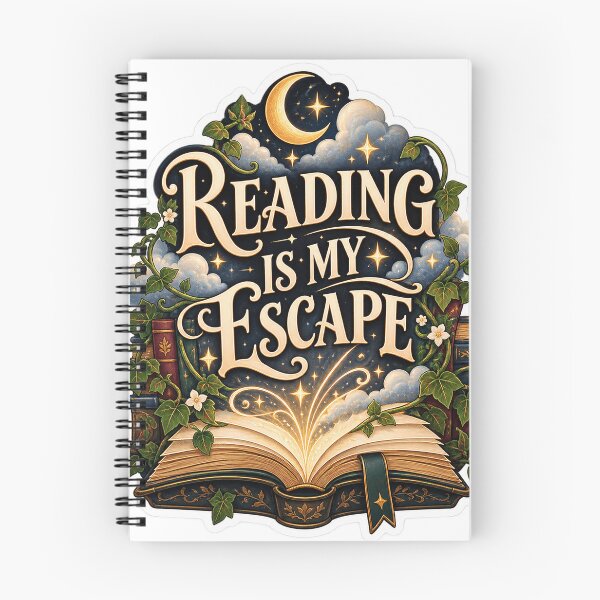 Item preview, Reading Is My Escape – Book Lover Fantasy Literary Sticker designed and sold by JAY187VK.