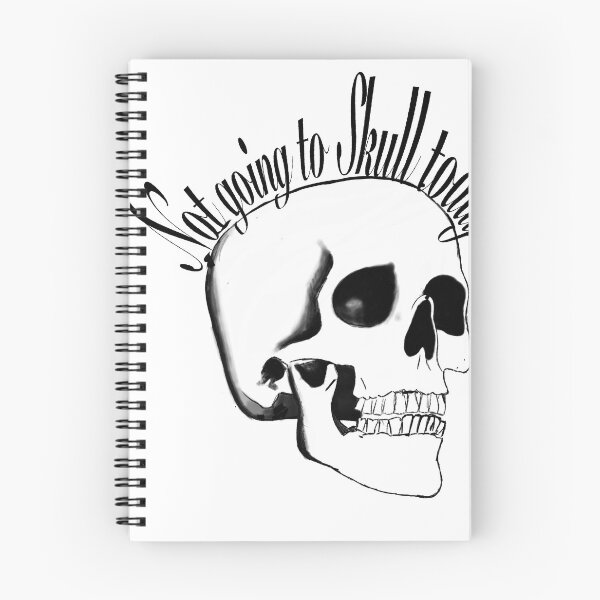 Item preview,  "Not Going to Skull Today" Funny School Pun Sticker Art designed and sold by davidmalec.