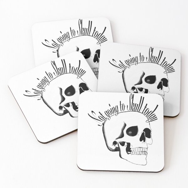 Item preview,  "Not Going to Skull Today" Funny School Pun Sticker Art designed and sold by davidmalec.