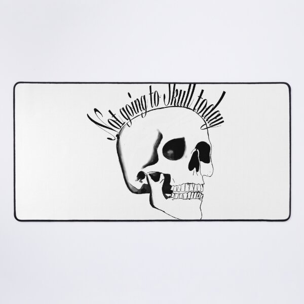 Item preview, "Not Going to Skull Today" Funny School Pun Sticker Art designed and sold by davidmalec.