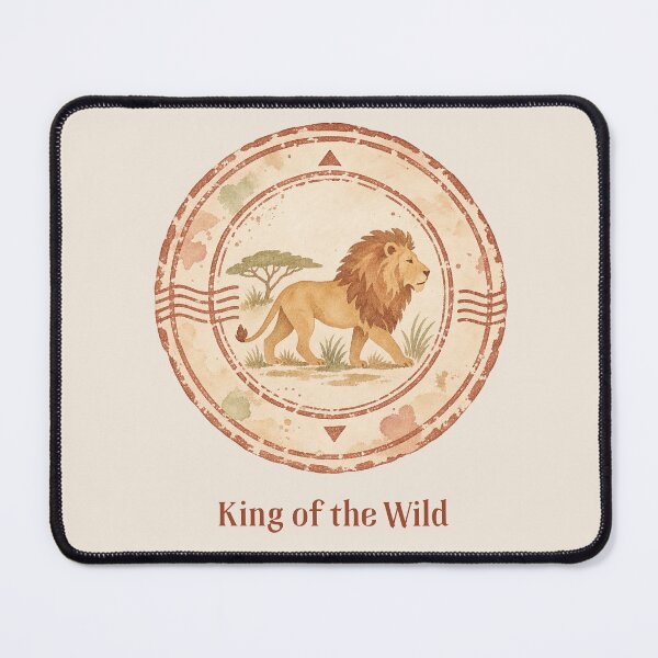 Item preview, King of the Wild African Lion Seal designed and sold by mycute-stickers.