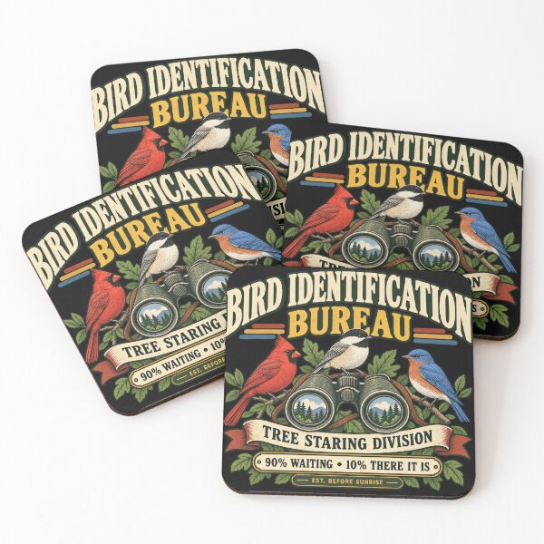 Item preview, Bird Identification Bureau Tree Staring Division designed and sold by OriginalGamer55.