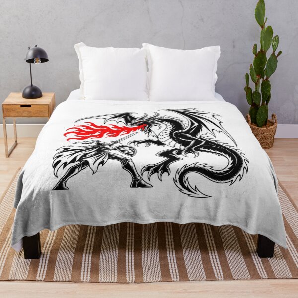 Item preview, Knight vs Dragon Fantasy Medieval Battle Graphic T-Shirt – Fantasy Knight Gift, Dragon Battle Graphic Tee designed and sold by Trendably.