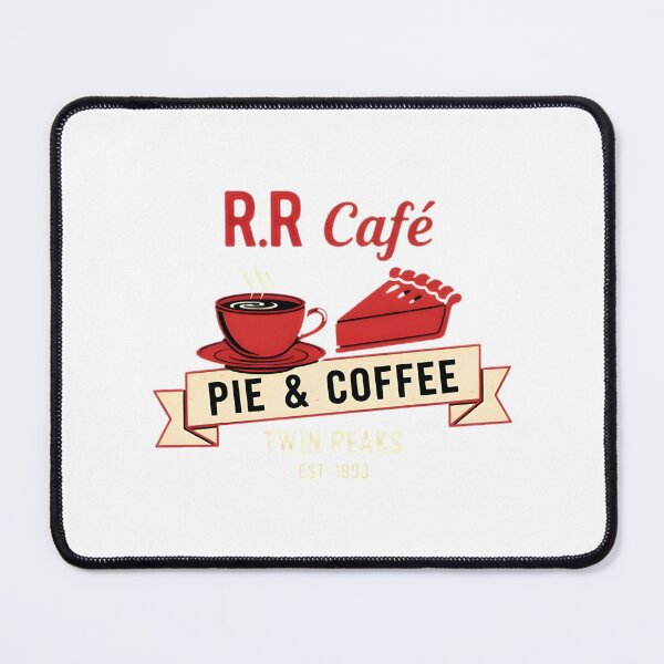 Item preview, Retro Red Coffee Cup and Pie Slice Design Inspired by Twin Peaks Coffee Culture designed and sold by designdex.
