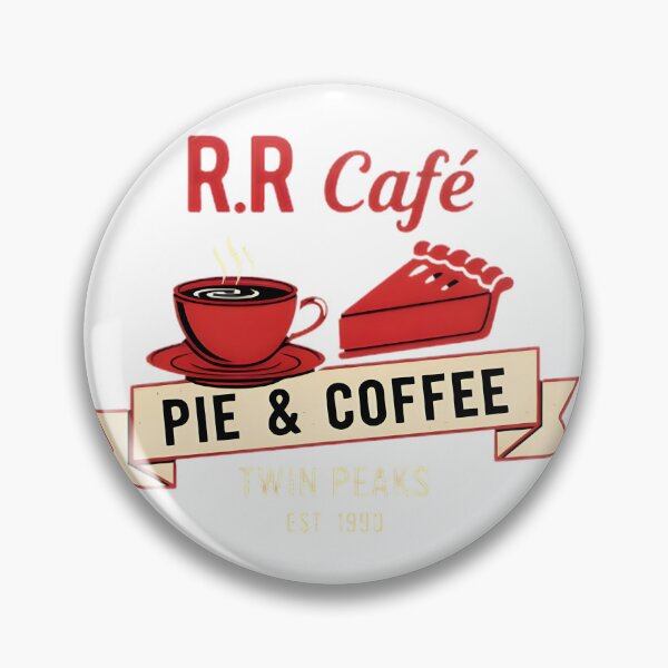 Item preview, Retro Red Coffee Cup and Pie Slice Design Inspired by Twin Peaks Coffee Culture designed and sold by designdex.