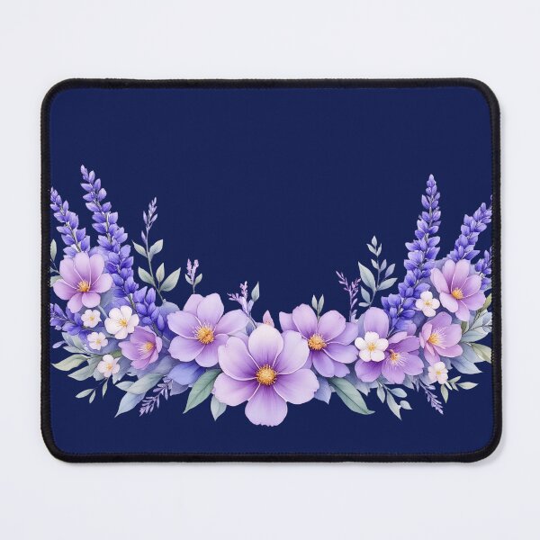Item preview, Purple Floral Botanical Pattern – Elegant Wildflower Garden Design designed and sold by PeacefulD-signs.