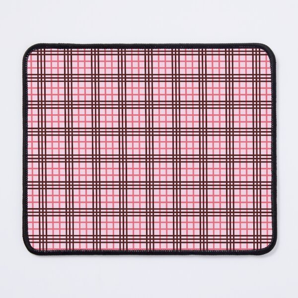 Item preview, Dark Brown and Pink Windowpane Plaid Pattern | Retro 90s Grunge Plaid Pattern in Brown and Pink | Preppy School Girl Style Plaid Grid Design | Brown and Pink Tartan Grid designed and sold by VivaFy.