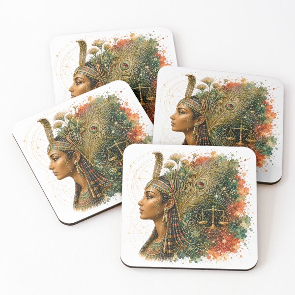 Item preview, Egyptian Queen Peacock Justice - Ancient Egypt Royal Art designed and sold by Nubian Style.