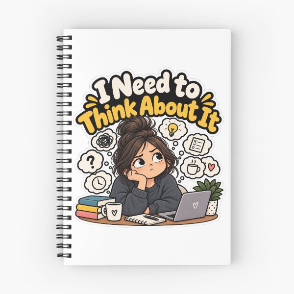 Item preview, I Need to Think About It – Funny Overthinking & Decision Making Sticker designed and sold by Pixel & Ponder.
