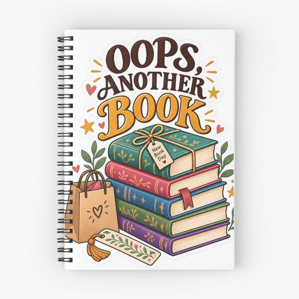Item preview, Oops Another Book ? Funny Bookworm Sticker | Book Lover Reading Humor designed and sold by JAY187VK.