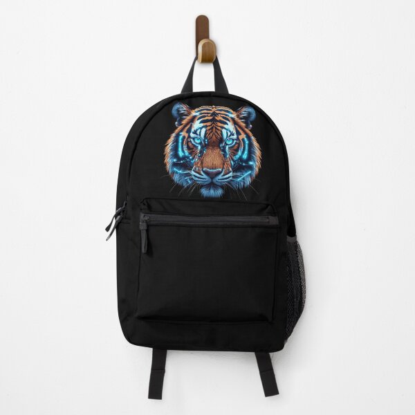 Item preview, Cybernetic Tiger Neon Blue and Copper designed and sold by Cyber Gold Studio.