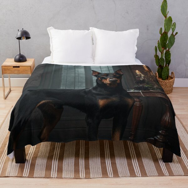 Item preview, Gothic Doberman Portrait in a Dark Victorian Mansion designed and sold by JanjjaSoulInk.
