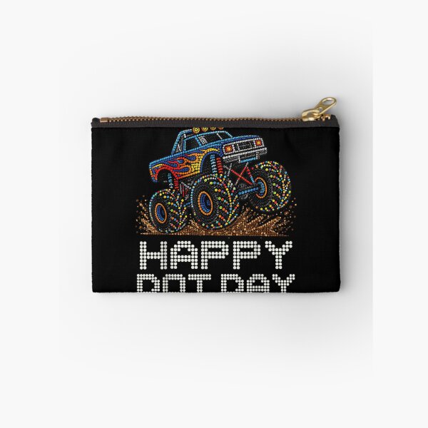 Item preview, Happy Dot Day Polka Dot Monster Truck Art for Boys Kids designed and sold by Nannythenimfa.