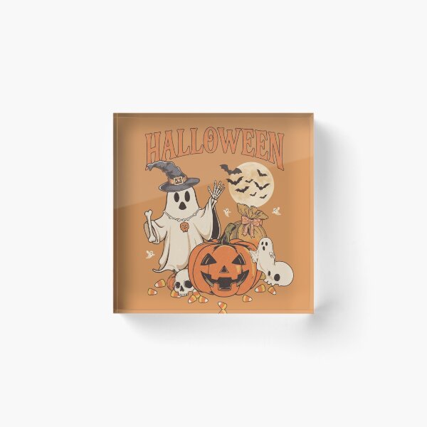 Item preview, Halloween Ghosts, Pumpkin & Witch – Vintage Spooky Halloween designed and sold by TeeBlooms.