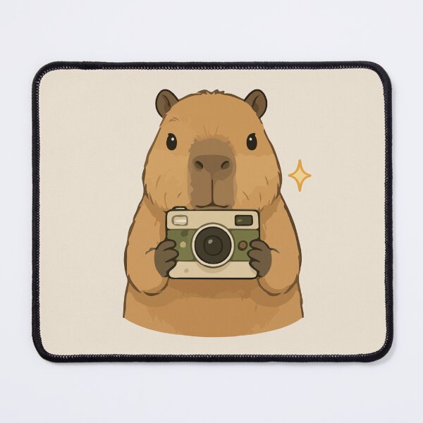 Item preview, Capybara Cartoon Photography Camera Funny  designed and sold by stylishdzign.
