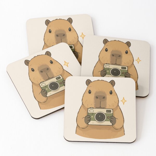 Item preview, Capybara Cartoon Photography Camera Funny  designed and sold by stylishdzign.