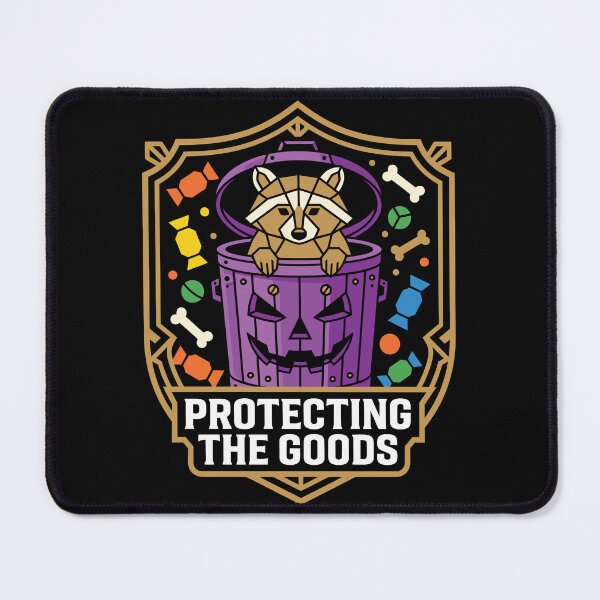 Item preview, Protecting The Goods Raccoon Halloween Geometric Emblem Art designed and sold by ZUMERI.