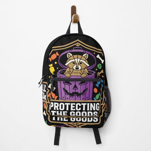 Item preview, Protecting The Goods Raccoon Halloween Geometric Emblem Art designed and sold by ZUMERI.