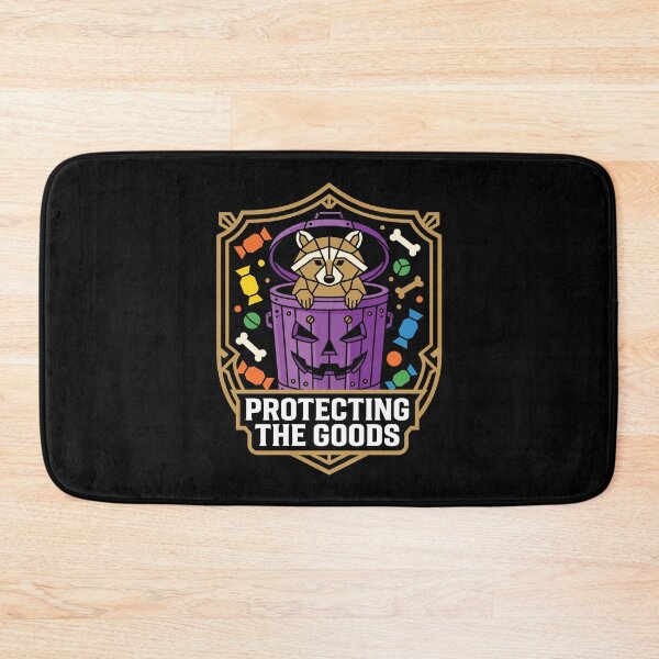 Item preview, Protecting The Goods Raccoon Halloween Geometric Emblem Art designed and sold by ZUMERI.