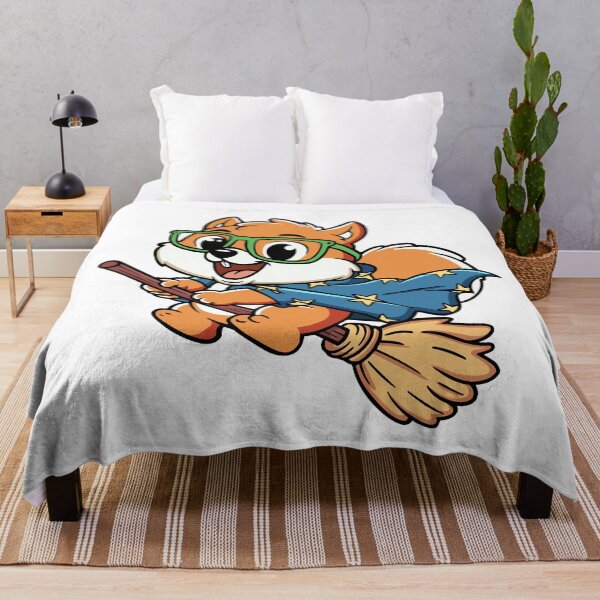 Item preview, Squirrel Witch Flying on a Broom designed and sold by mex-art.