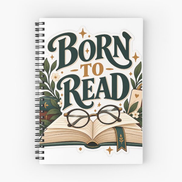 Item preview, Born to Read Bookworm Reading Vintage Literary designed and sold by JAY187VK.