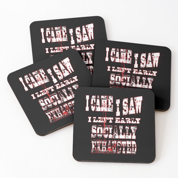 Item preview, Funny Introvert Horror Saying | I Came I Saw I Left Early designed and sold by AreKreative.