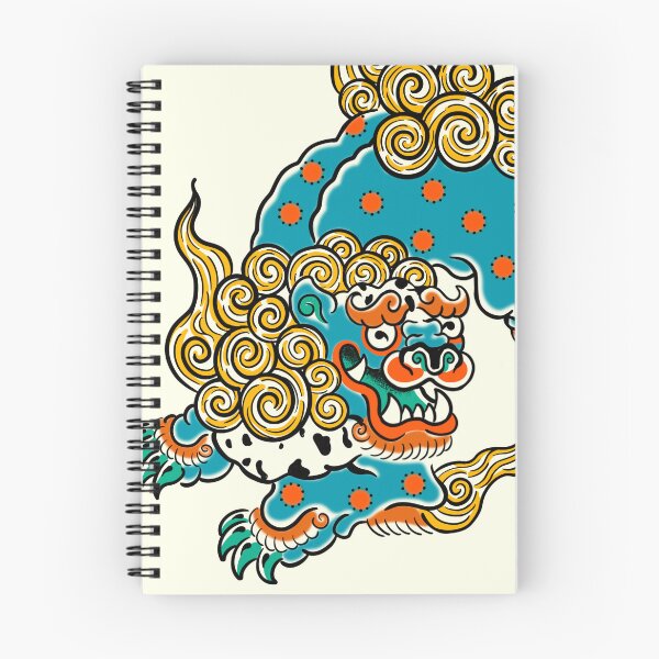 Item preview, Foo Dog Blue Guardian Lion designed and sold by MARCOSURREAL.