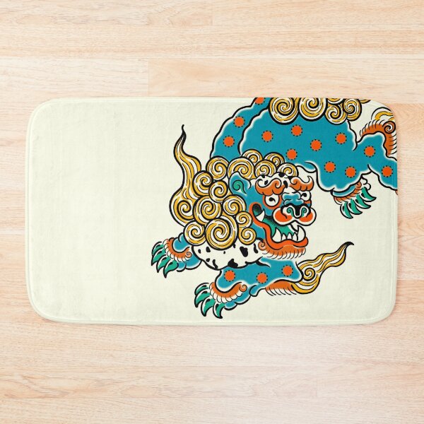 Item preview, Foo Dog Blue Guardian Lion designed and sold by MARCOSURREAL.