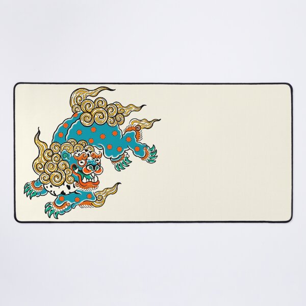 Item preview, Foo Dog Blue Guardian Lion designed and sold by MARCOSURREAL.