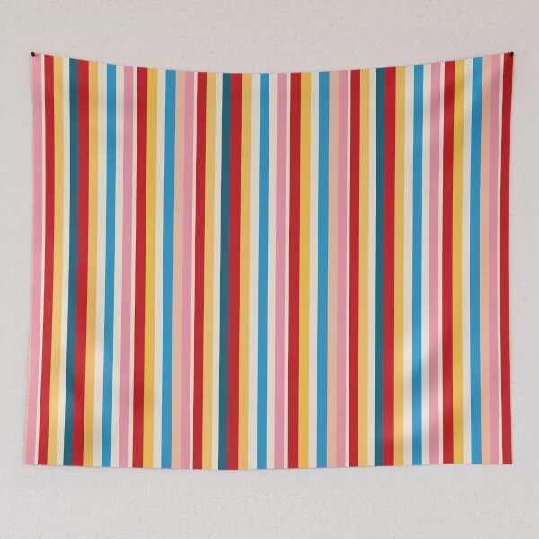 Item preview, Vintage Rainbow Carnival Stripes designed and sold by Love Pantone .