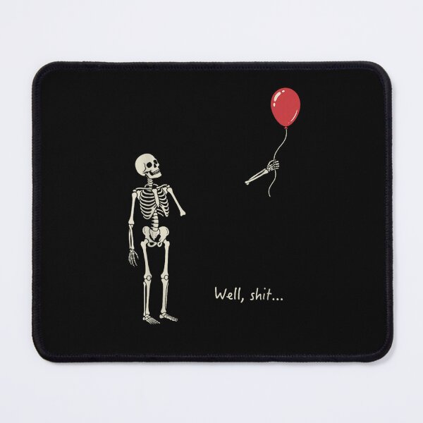Item preview, Skeleton Losing Arm To Red Balloon - Funny Bad Day Dark Humor designed and sold by Creative Spark.