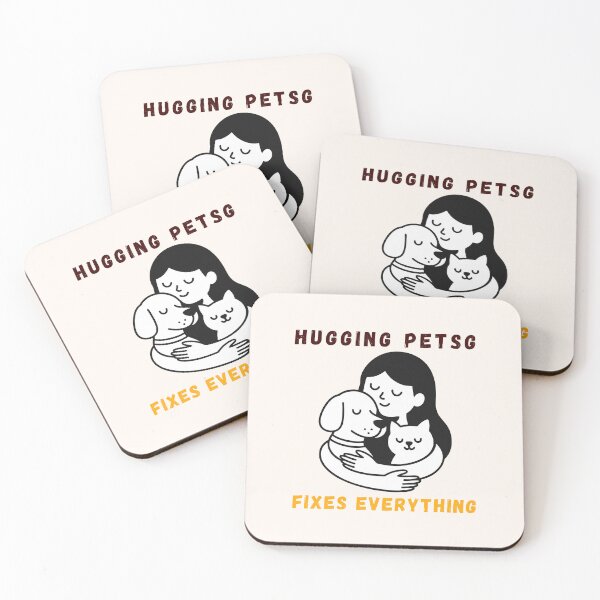 Item preview, Hugging Pets Fixes Everything designed and sold by fadilow.