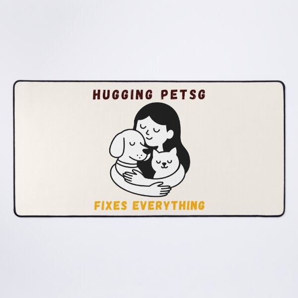 Item preview, Hugging Pets Fixes Everything designed and sold by fadilow.