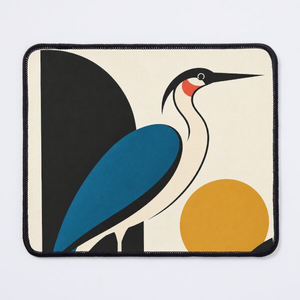 Item preview, 'The Stillness' Abstract Bird Art Print | Modern Minimalist Geometric Art designed and sold by Filora Atelier | Bird Art.