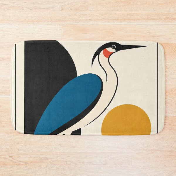 Item preview, 'The Stillness' Abstract Bird Art Print | Modern Minimalist Geometric Art designed and sold by Filora Atelier | Bird Art.